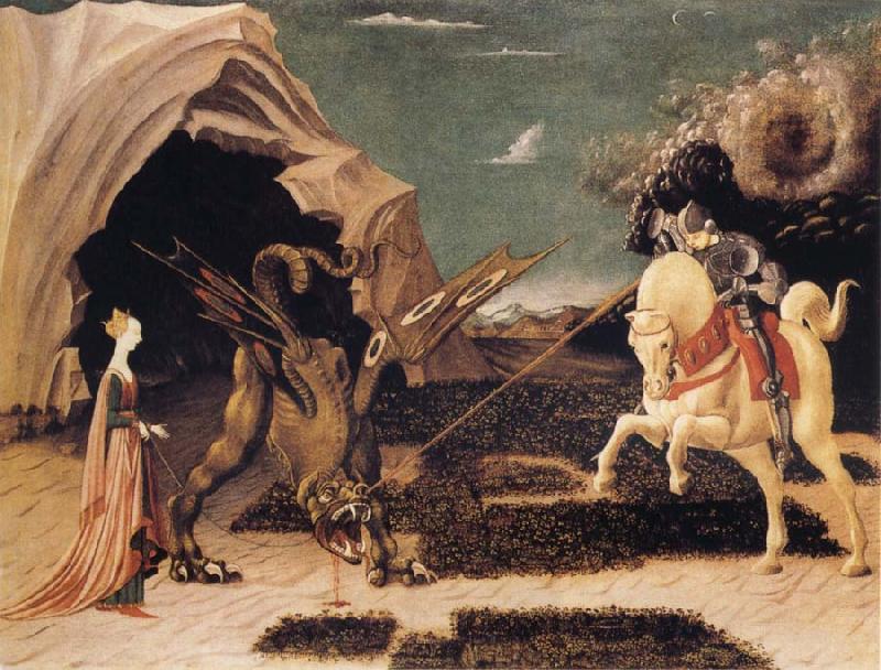 UCCELLO, Paolo St George and the Dragon Germany oil painting art
